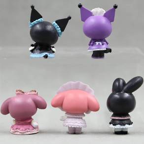 Sanrio Anime Figure Doll 3-4cm Kawaii Kuromi Melod