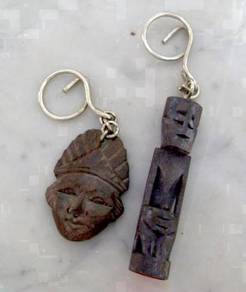 Wood Figurine Keychains