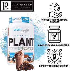 Everbuild Nutrition Natural Plant Protein 1.65Lbs