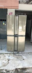 4 door Fridge jenama sharp like a new