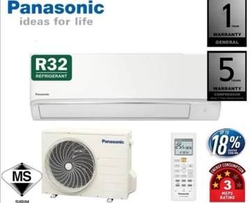 Panasonic  INVERTER 1.0hp air cond free install