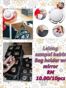 10 Pcs Bag Holder With Mirror ( New )