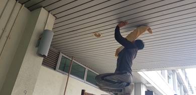 PASANG STRIP CEILING l install ceiling strip alum