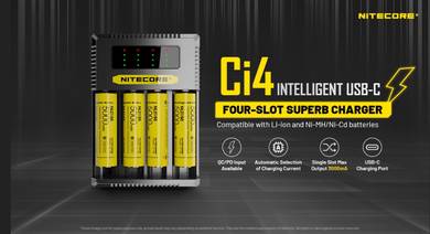 Nitecore Ci4 Intelligent USB-C Charging Four-Slot