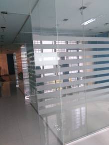 DINDING KACA 12mm KALIS PECAH l glass wall clear