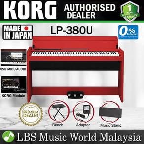 KORG LP-380U 88 Key Digital Piano Red With Bench