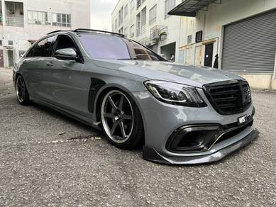 W222 S63 Brabus Carbon lip Diffuser Bodykit Bumper