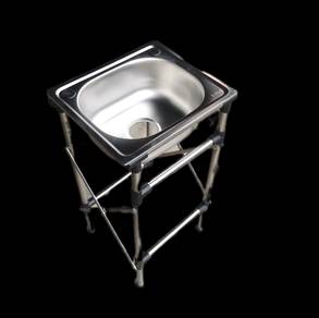 Kitchen sink with stand 42cm x 36cm x 16cm