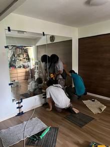 PASANG CERMIN TEMPAHAN l wall mirror custom