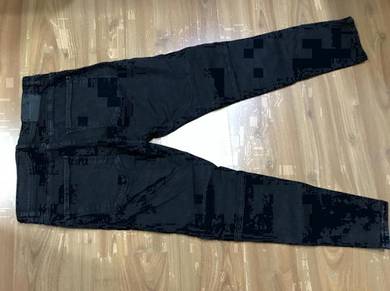 Zara Biker Wax Effect Jeans