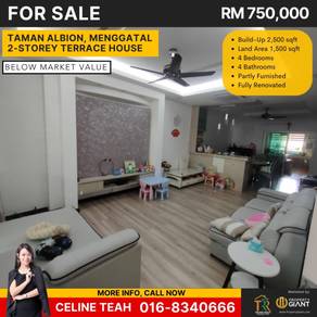 Taman Albion | Menggatal | 2-storey | Below Bank Value | For Sale