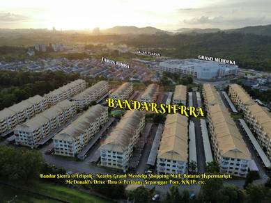 Bandar Sierra Apartment Telipok Free Sunset View 🌄
