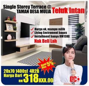 Desa mulia premium single storey freehold teluk intan for sale