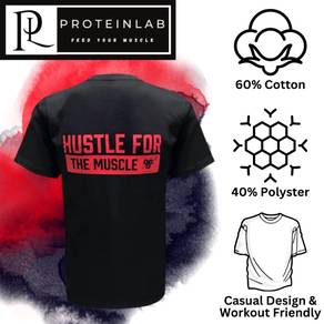 BSN Hustle For The Muscle Black T-Shirt