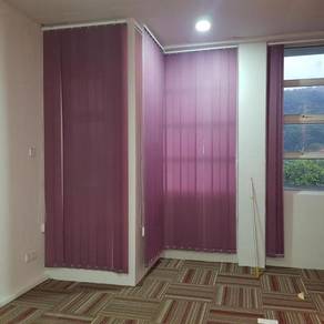 INSTALL LANGSIR PEJABAT l office vertical blind