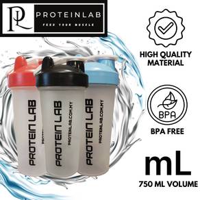 PROTEINLAB Snaphook Shaker transparent 750ML