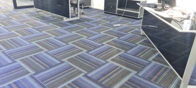 PASANG CARPET PEJABAT l install carpet tile