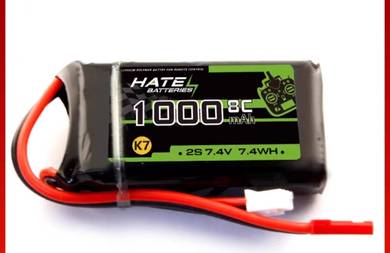 1000mah 2s 7.4c 7.4WH 8c lipo battery for tx