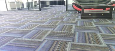 INSTALL TILE CARPET PEJABAT l ganti karpet baru