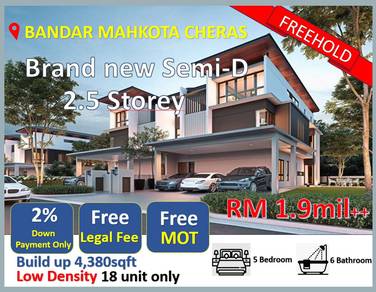 Free MOT, Free Legal Fee, 2% Down Payment Only