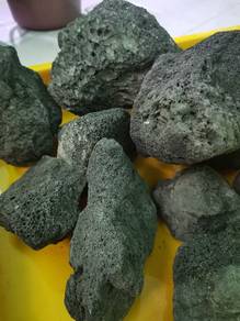 black lava rock hitam aquarium aquascape