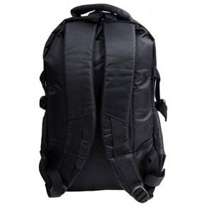 Laptop Bag All Black sulam Logo dan Tulisan