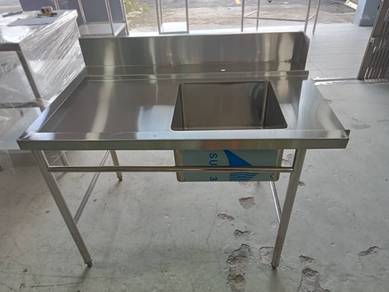 Custom Make -S/S Single Bowl Sink Table
