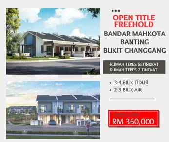 FREEHOLD 100% Loan , Mahkota Banting Bukit Changgang
