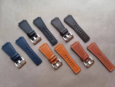BELL & ROSS 24mm Soft Calf Leather Watch Strap