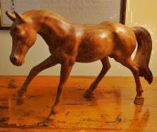 Mahagony Wood Horse