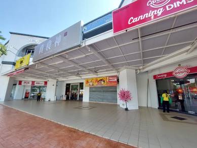 bayan baru ground floor shop house at d' piazza mall for rent