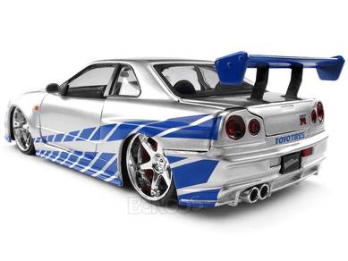 Jada 1-24 Fast Furious Nissan Skyline GT-R (R34)