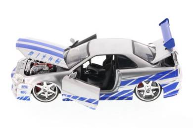 Jada 1-24 Fast Furious Nissan Skyline GT-R (R34)