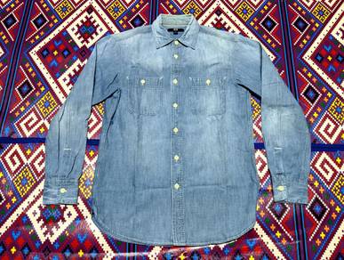 Uniqlo chambray selvedge shirt - t shirt