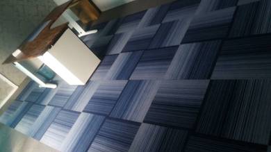 PASANG KARPET TILE CARPET l kemasan lantai tebal