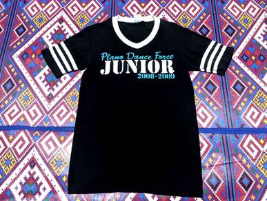 Junior Augusta v neck stripe tshirt - tee