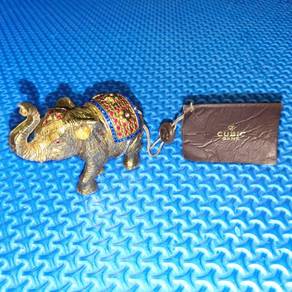 Cubic Gems Elephant Decorative 24K Gold Plated