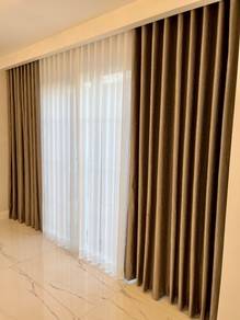 LANGSIR JENIS BLACK OUT l curtain install rumah