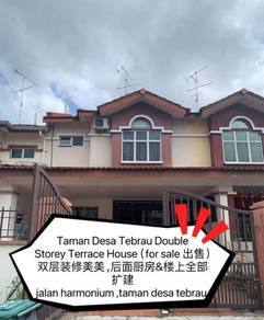 Desa Tebrau Double Storey Renovated + Fully Extended 24hrs Security
