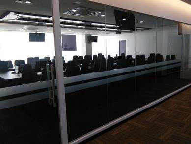 GLASS WALL l dinding kaca l kalis pecah l 12mm