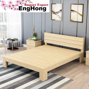 Wood Double Bed, Wood Queen Bed