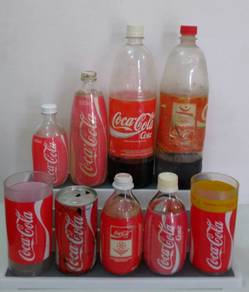 Lot Coke Coca-Cola 80s 90s Old Bottle Cups