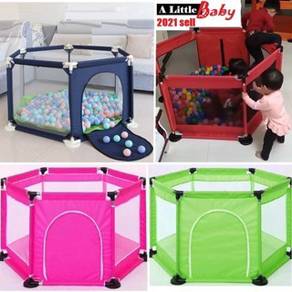 Kids Playing Fencing Baby Play Fence Set