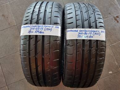 2pcs Contisport Contact 3 SSR Tyres 205-45-17