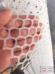 Pvc netting 12mm ( O - white ) / jaring plastic