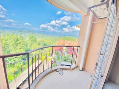 1020sqft LUAS! View Cantik Apartment Kristal Height Taman Sri Gombak