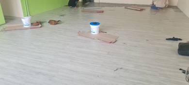 INSTALL LANTAI VINYL l vinyl flooring 3mm corak