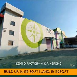 14156sf Semi D Factory Taman Kepong Industrial
