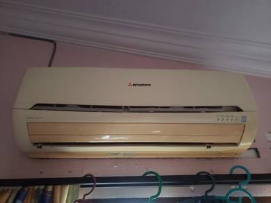 Aircond Mitsubishi 1.5 hp heavy duty