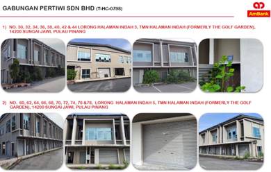 18 Unit Shop Lot For Auction Taman Halaman Indah Sungai Jawi Penang